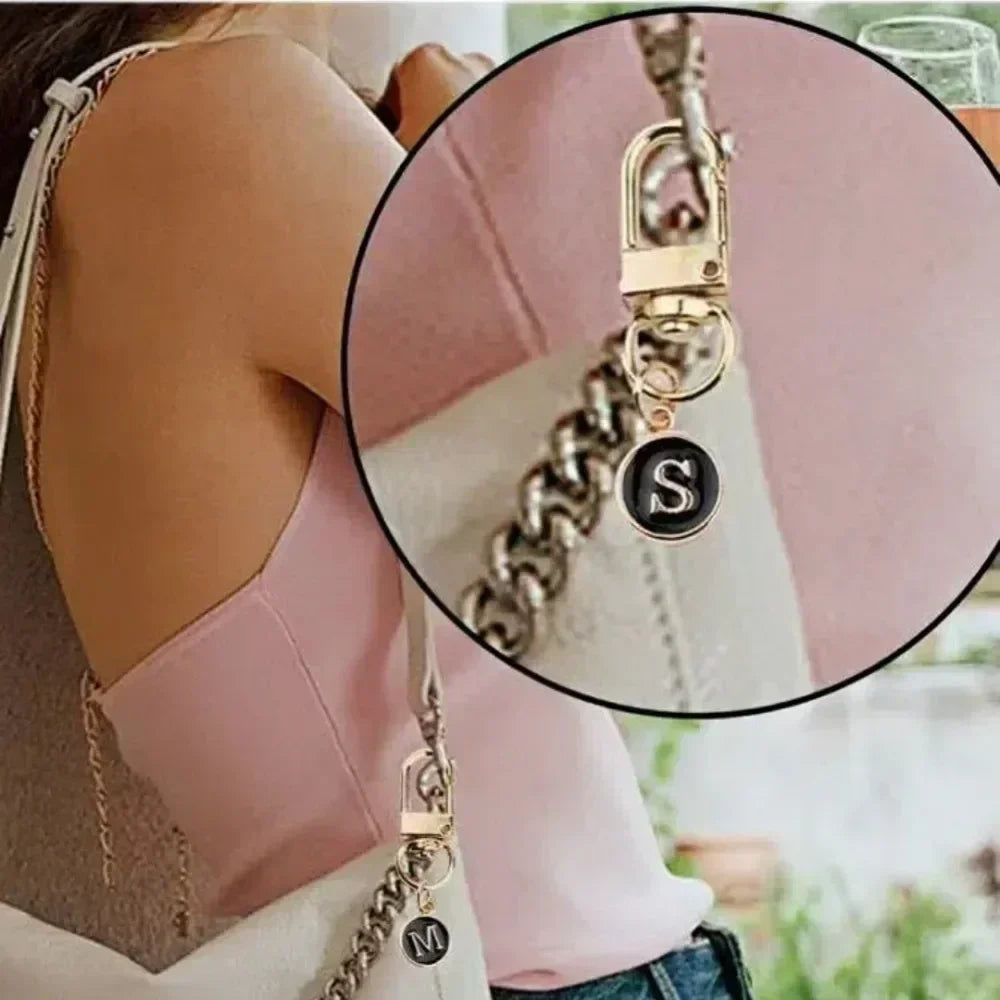 1pcs/5pcs Fashion DIY A-Z Letter A To Z Keychain Charms 26 Alphabet Metal Keyring Cute Small Lover Hang Bag Pendant Ring Gift