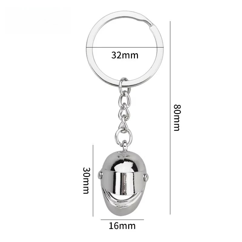 Motorcycle Hobby Keychain Metal Locomotive Moto 3D Simulation Keyring Punk Rock Key Ring Chain Originality Pendant Backpack Gift