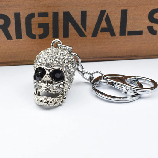 Originality Halloween Keychain Metal Exaggerate Popular Keyring Skull Key Chain Package Hanging Gift