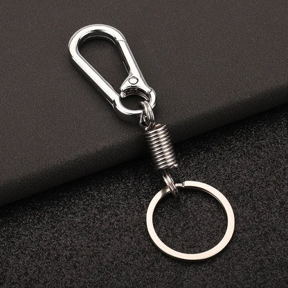 Creative Mechanical Spring Retro Style Metal Cute Keychain Pendant Key Ring Accessories Personalized Keyring Lover Small Gift