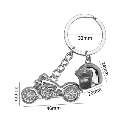 Originality Motorcycle Hobby Metal Stainless Steel Keychain Moto 3D Simulation Keyring Pendant Backpack Key Ring Chain Gift