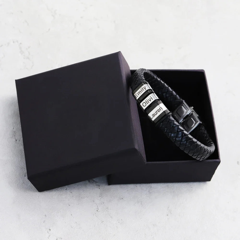 Winter Anti-Static Bracelet Custom Logo Leather Three Ring Static Eliminator Hand Chain Body Eliminates Static Electricity Gift