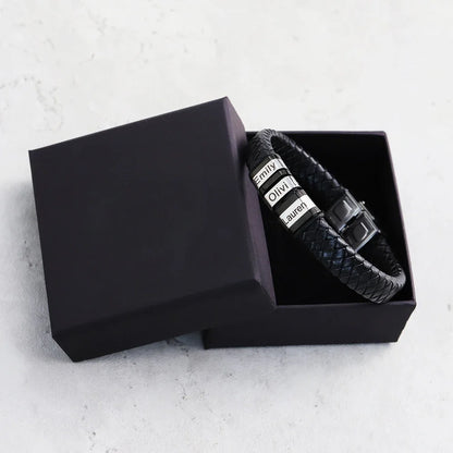 Winter Anti-Static Bracelet Custom Logo Leather Three Ring Static Eliminator Hand Chain Body Eliminates Static Electricity Gift