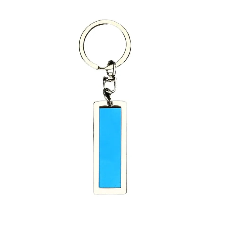 Creative Keychain Custom Logo Name Laser Engraving Metal Pendant Car Moto Key Chain Ring Characters Keyring Gift