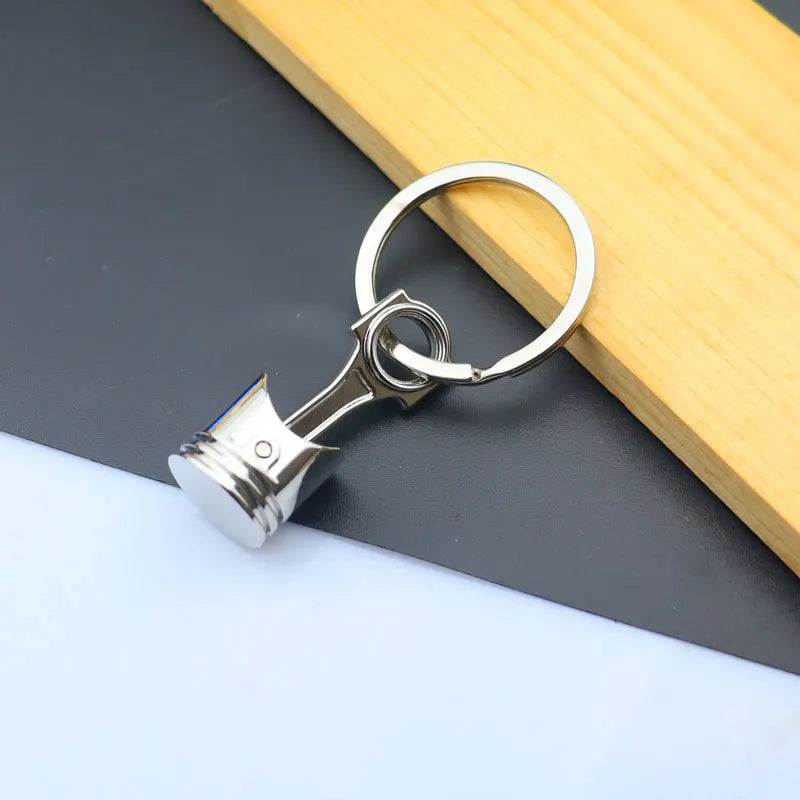 Creative Metal Mini Auto Parts Car Wheel Keychain Auto Enthusiast Keyring Accessories Key Ring Chain for Men Woman Lover Gift