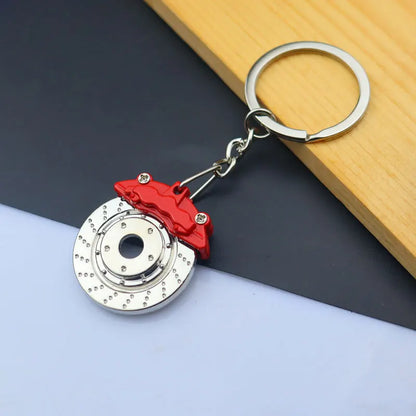 Creative Metal Mini Auto Parts Car Wheel Keychain Auto Enthusiast Keyring Accessories Key Ring Chain for Men Woman Lover Gift