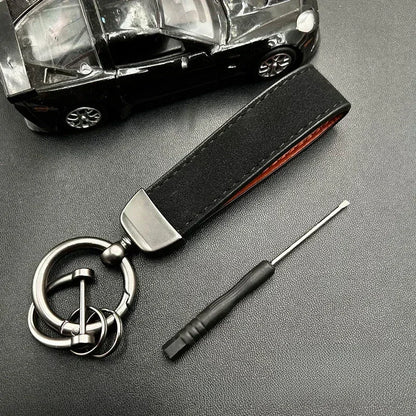 50PCS Custom Name Logo Leather Car Moto Keychain Personalized for Men and Women Keyring Creative Simple Key Chains Ring Gift