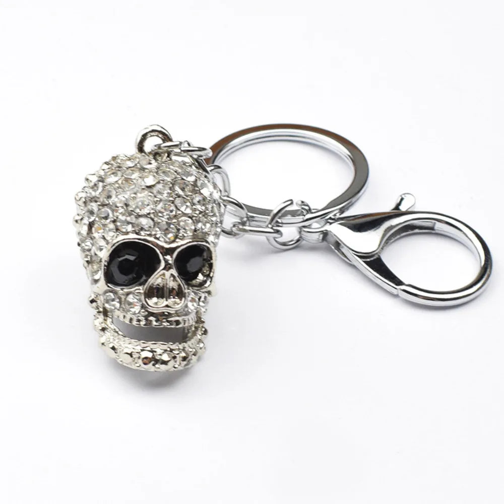 Originality Halloween Keychain Metal Exaggerate Popular Keyring Skull Key Chain Package Hanging Gift