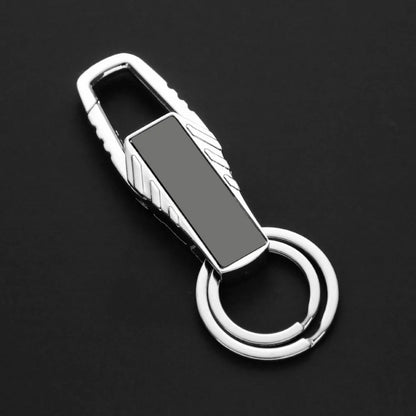 Creative Personalized Keychain Custom Logo Name Metal Waist Hanging Keyring Laser Inscription Men Women Key Chain Ring Gift