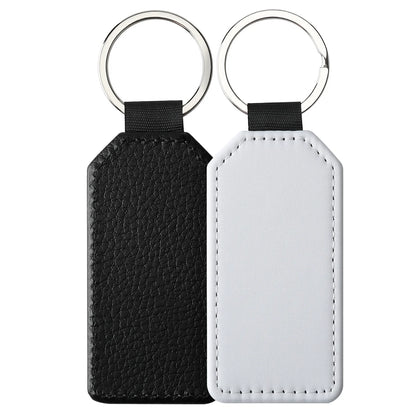 Custom Name Logo Metal White Style Neoprene  Keychain Pendant Moto Car Keyring Print Text Cartoon Key Ring Chain Gift