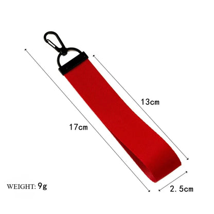 Custom Logo Text Name Creative Keychain for Men and Women Pure Fabric Key Chain Bag Pendant Streamer Personalize Keyring Gift