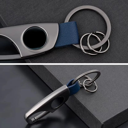 Personalized Luxury Key Chain Ring Retro Matte Finish Black Keychain Creative Waist Hanging Anti Lost Keyring Car Moto Gift