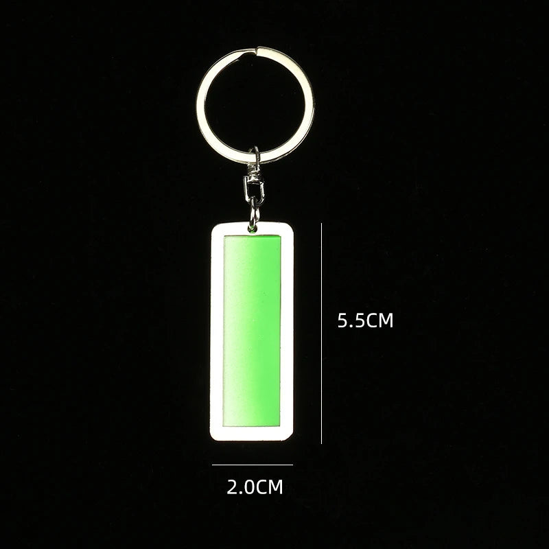 Creative Keychain Custom Logo Name Laser Engraving Metal Pendant Car Moto Key Chain Ring Characters Keyring Gift