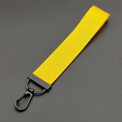 Custom Logo Text Name Creative Keychain for Men and Women Pure Fabric Key Chain Bag Pendant Streamer Personalize Keyring Gift