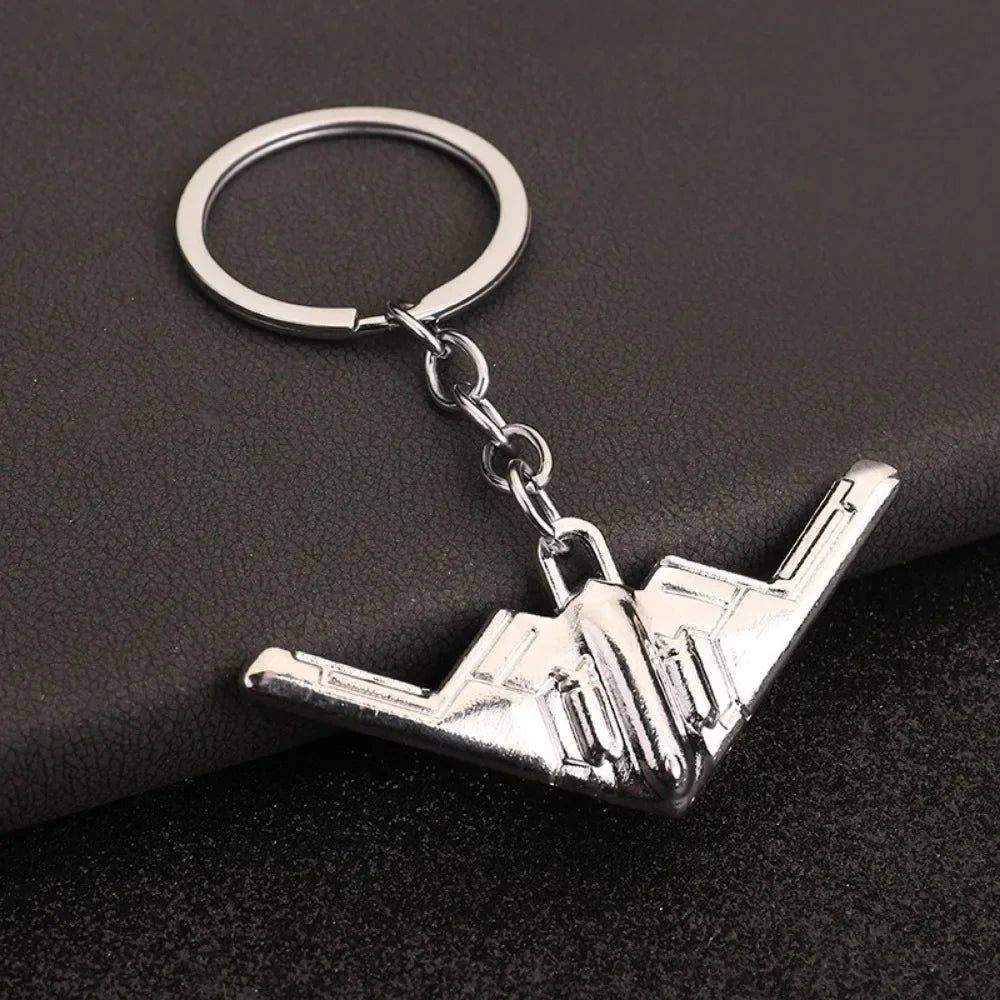 Creative Flight Enthusiast Mini Metal Cute Keychain Aircraft Pendant Key Ring Accessories Personalized Keyring Lover Small Gift
