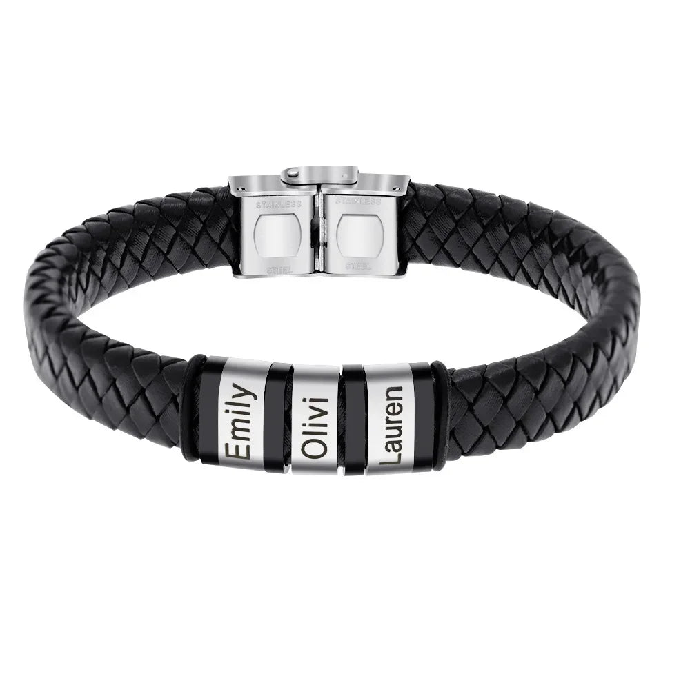Winter Anti-Static Bracelet Custom Logo Leather Three Ring Static Eliminator Hand Chain Body Eliminates Static Electricity Gift