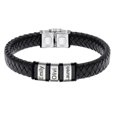Winter Anti-Static Bracelet Custom Logo Leather Three Ring Static Eliminator Hand Chain Body Eliminates Static Electricity Gift